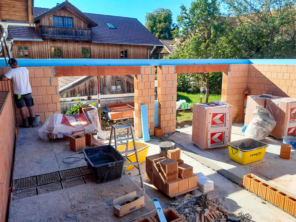 Beginnender Rohbau